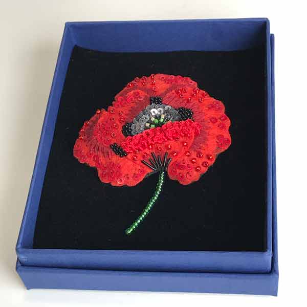 Red Poppy Pin - Image 3